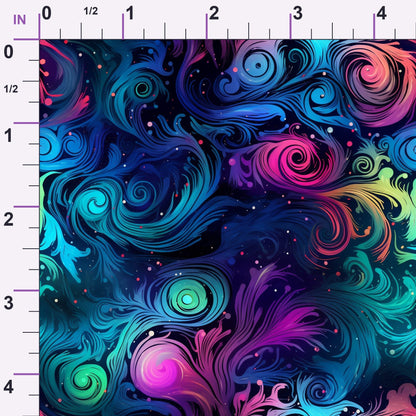 Nebula Swirls Pattern 10 Minky Fabric