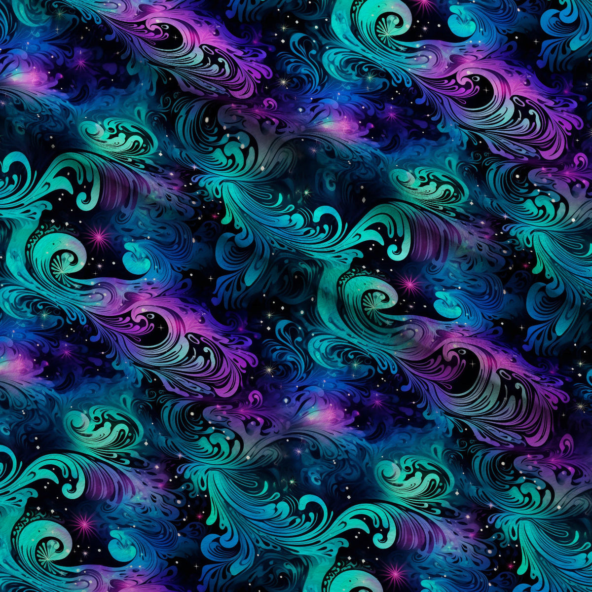 Nebula Swirls Pattern 12 Minky Fabric