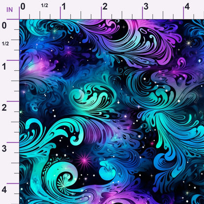 Nebula Swirls Pattern 12 Minky Fabric
