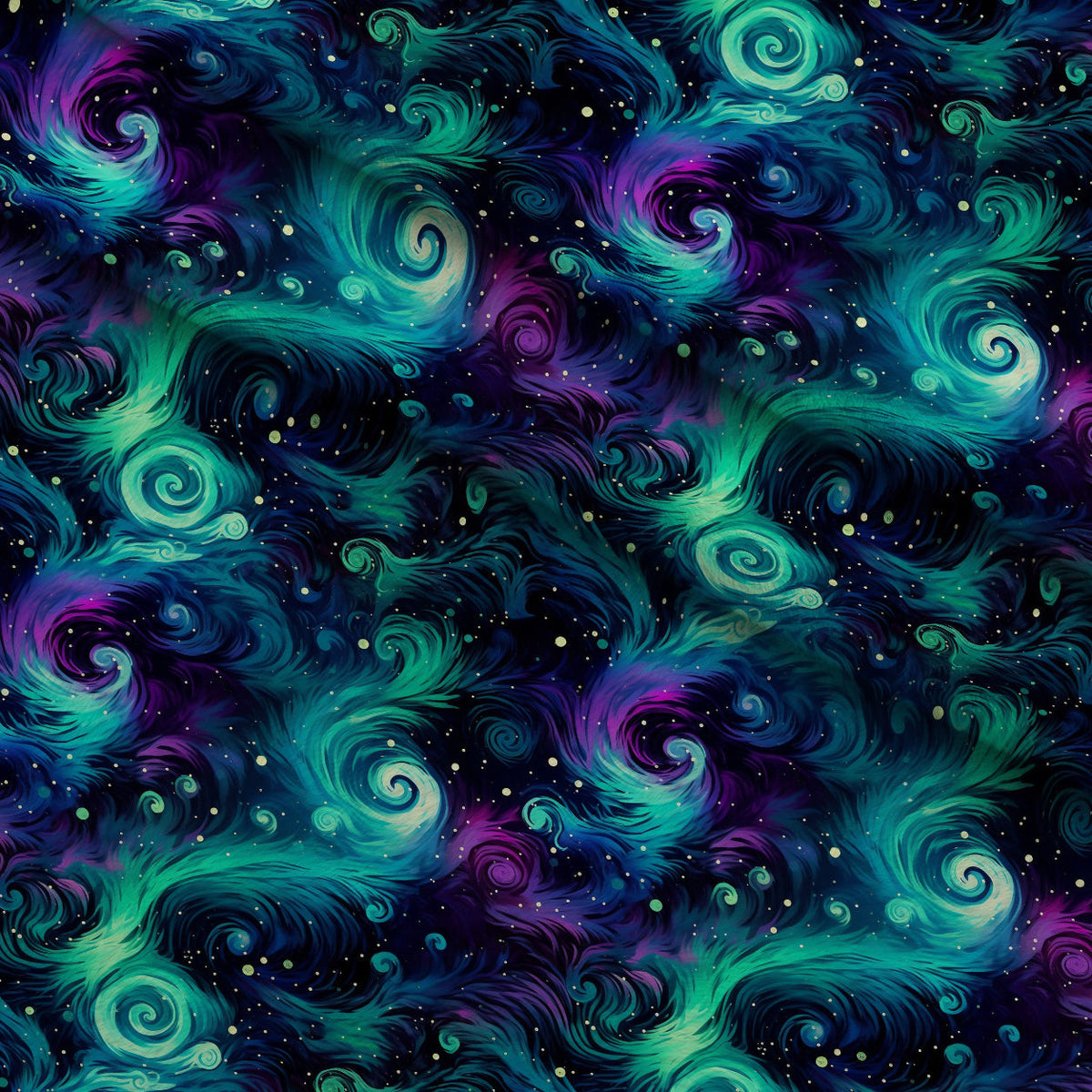 Nebula Swirls Pattern 13 Minky Fabric