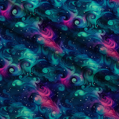 Nebula Swirls Pattern 14 Minky Fabric