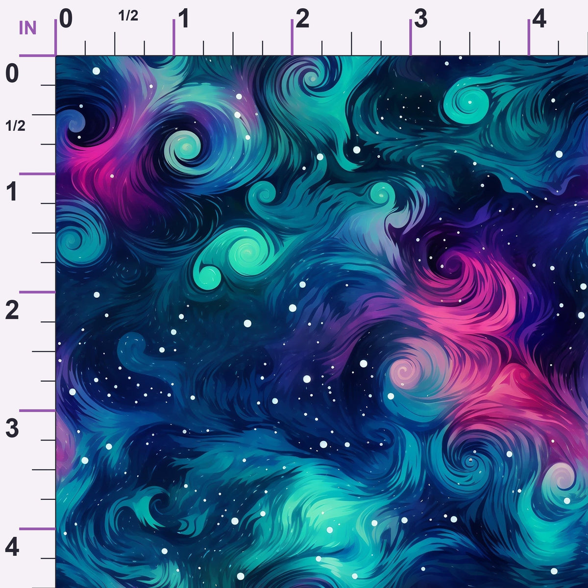 Nebula Swirls Pattern 14 Minky Fabric