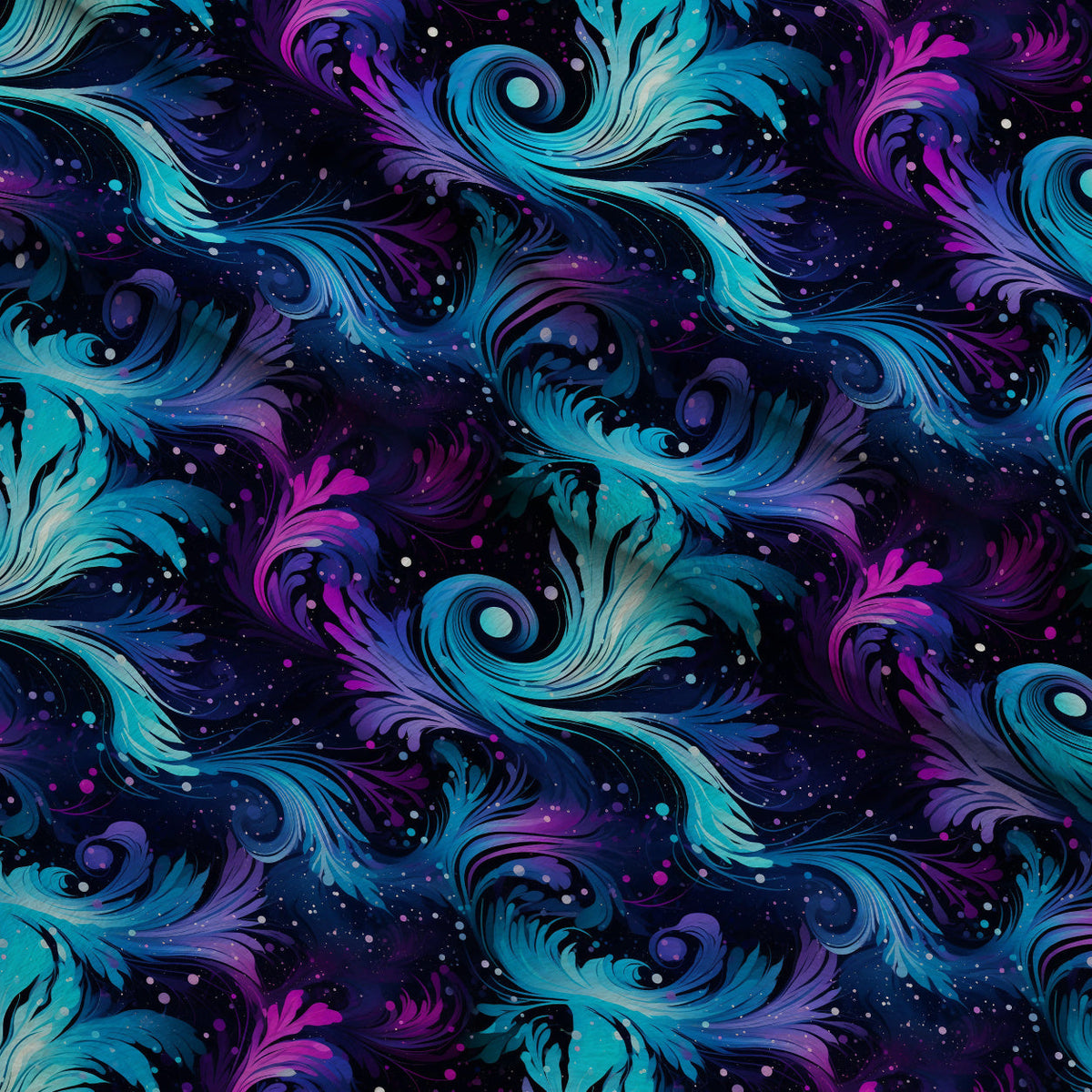 Nebula Swirls Pattern 15 Minky Fabric