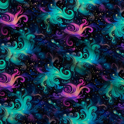 Nebula Swirls Pattern 16 Minky Fabric