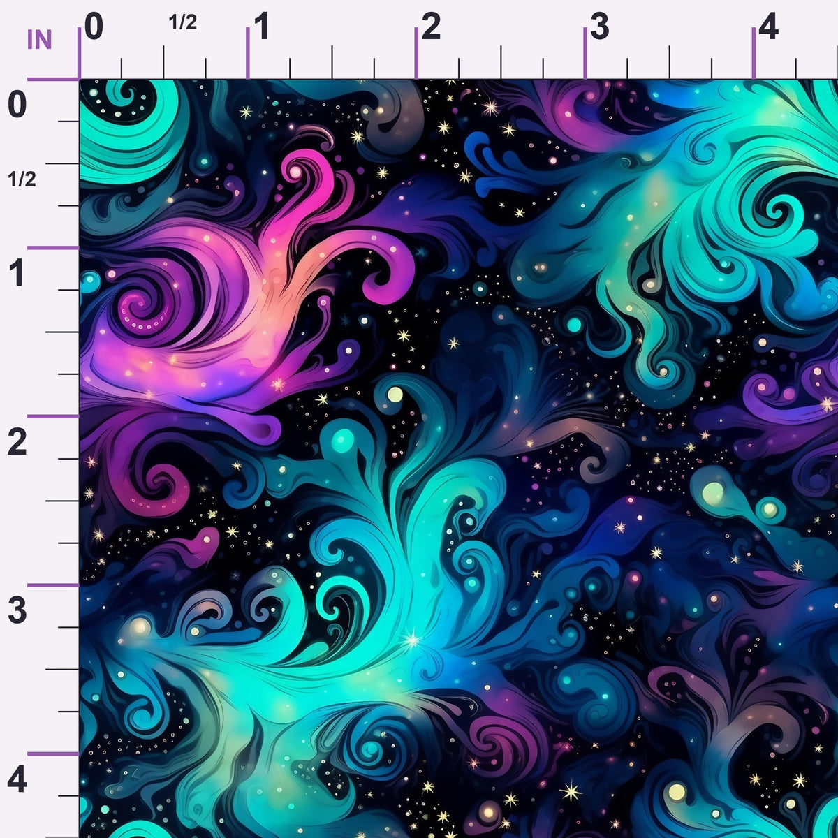 Nebula Swirls Pattern 16 Minky Fabric