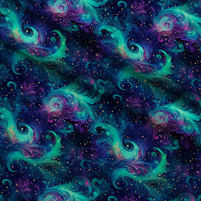 Nebula Swirls Pattern 18 Minky Fabric