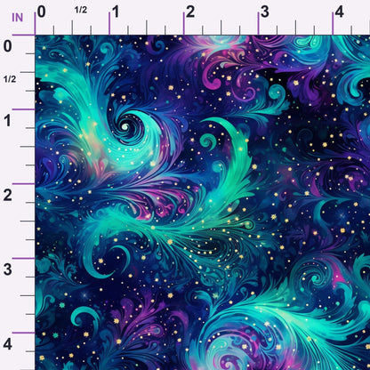 Nebula Swirls Pattern 18 Minky Fabric
