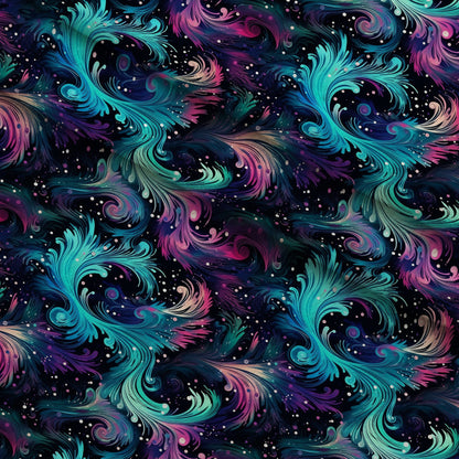 Nebula Swirls Pattern 19 Minky Fabric