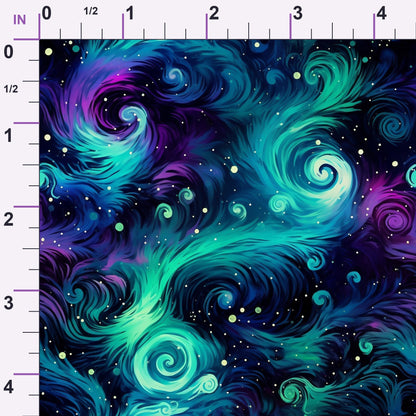 Nebula Swirls Pattern 2 Minky Fabric