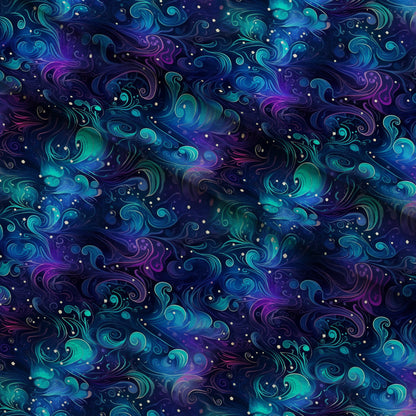 Nebula Swirls Pattern 4 Minky Fabric