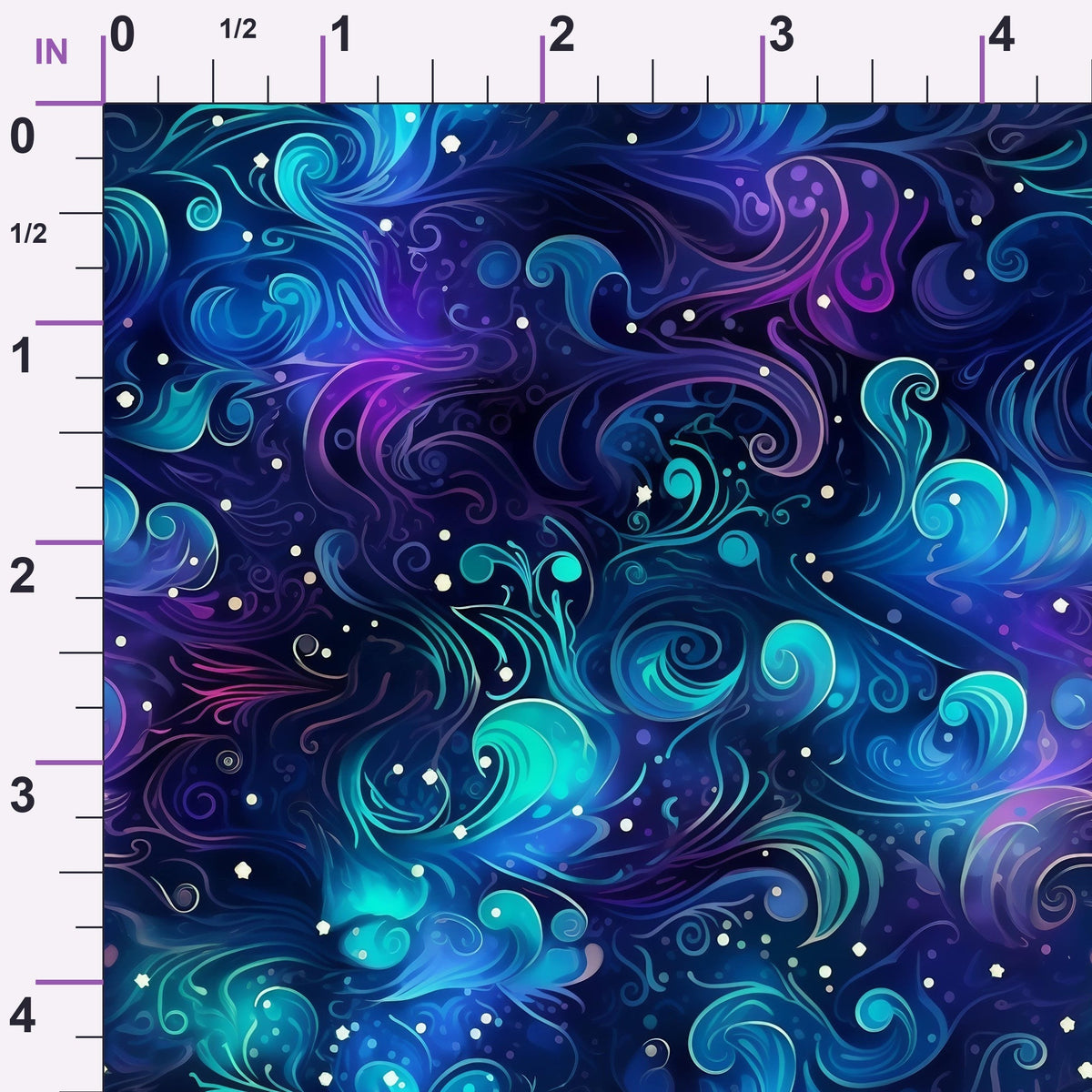 Nebula Swirls Pattern 4 Minky Fabric