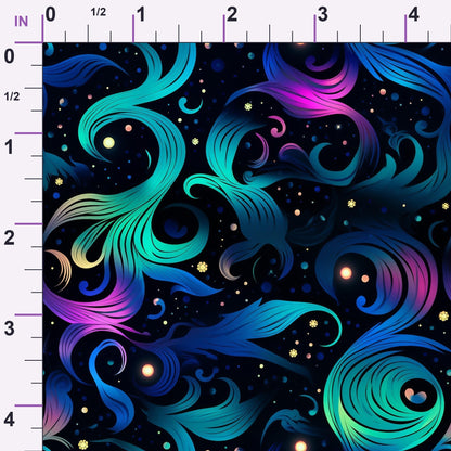 Nebula Swirls Pattern 6 Minky Fabric