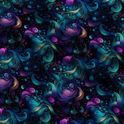 Nebula Swirls Pattern 9 Minky Fabric