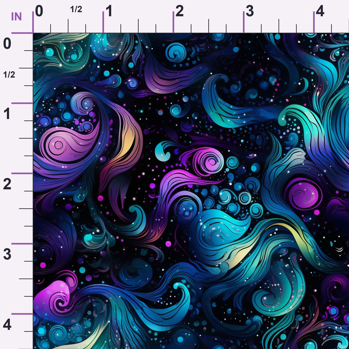 Nebula Swirls Pattern 9 Minky Fabric