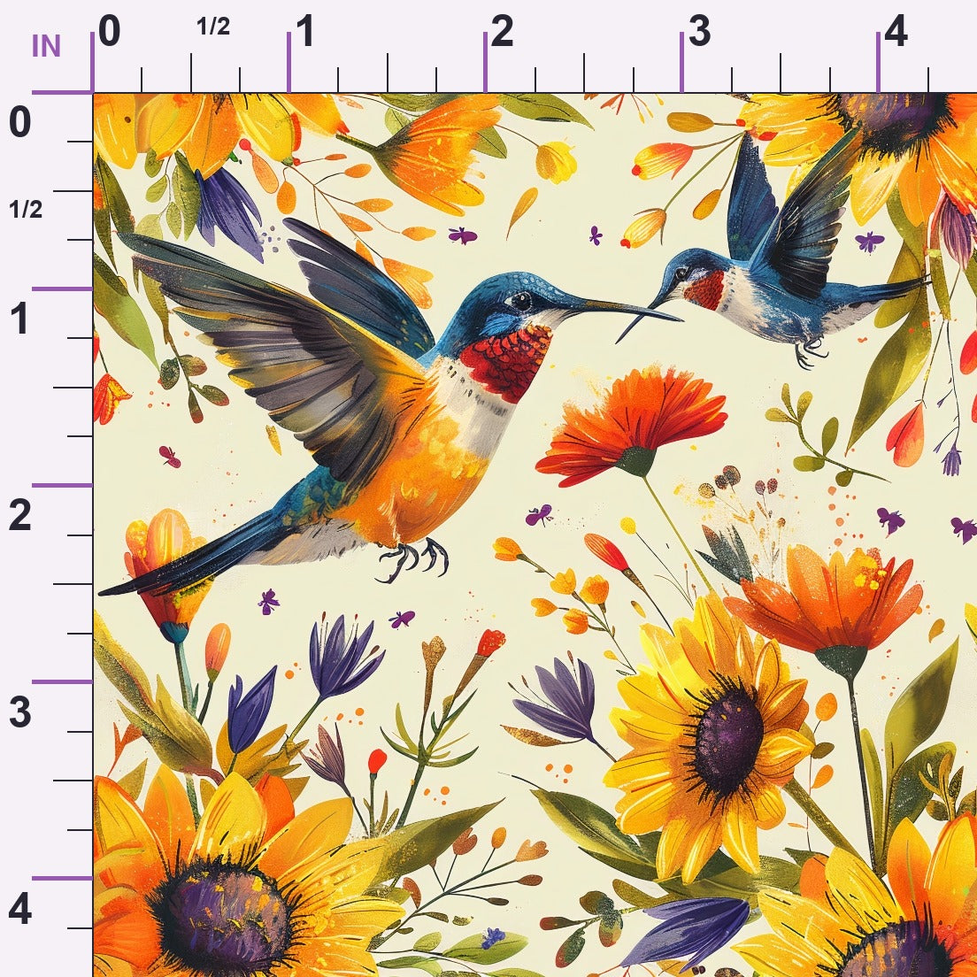 Nectar Garden Pattern 1 Minky Fabric