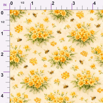 Nectar Meadow Pattern 15 Minky Fabric
