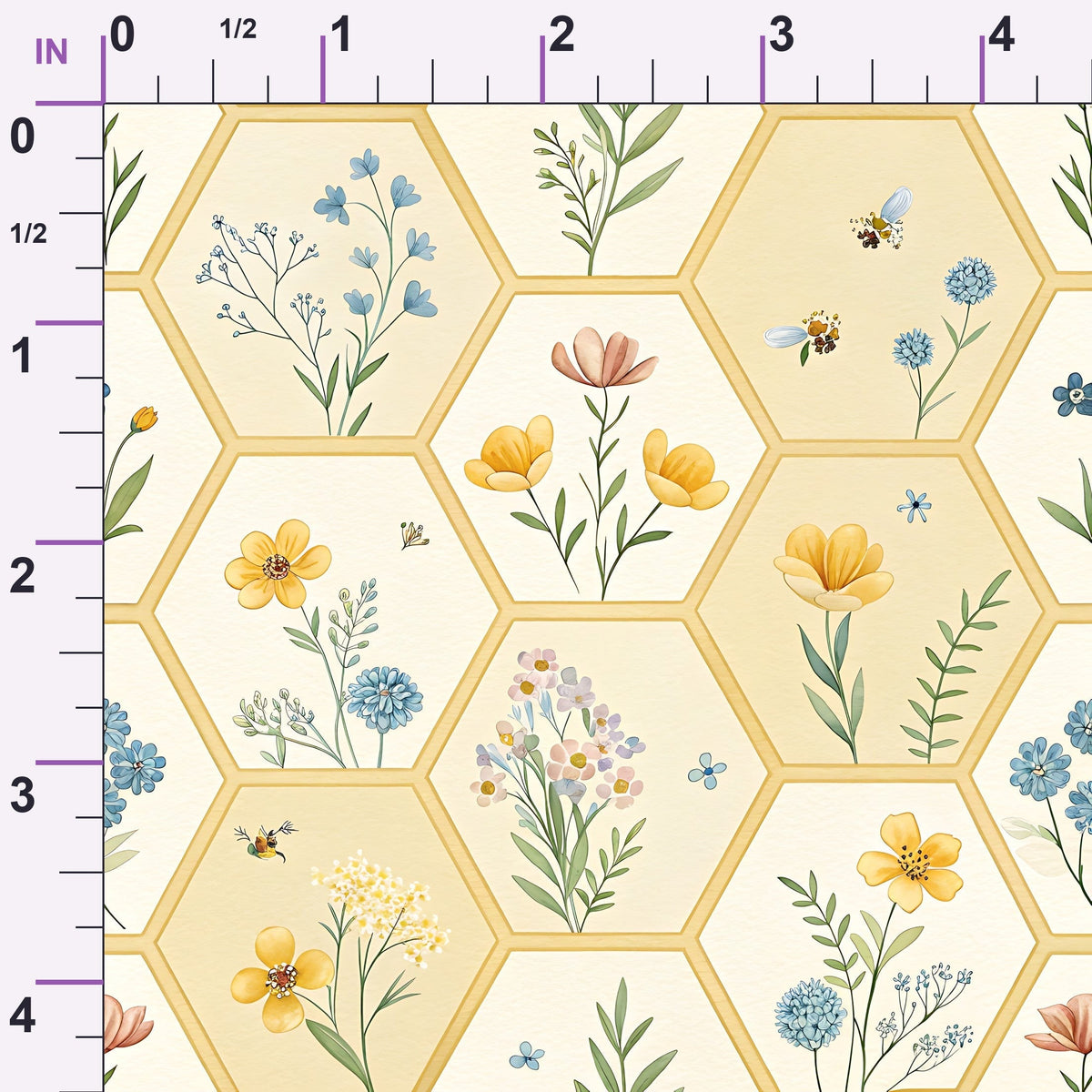 Nectar Meadow Pattern 18 Minky Fabric