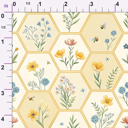 Nectar Meadow Pattern 18 Minky Fabric