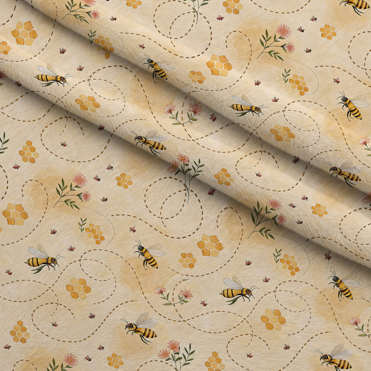 Nectar Meadow Pattern 8 Minky Fabric