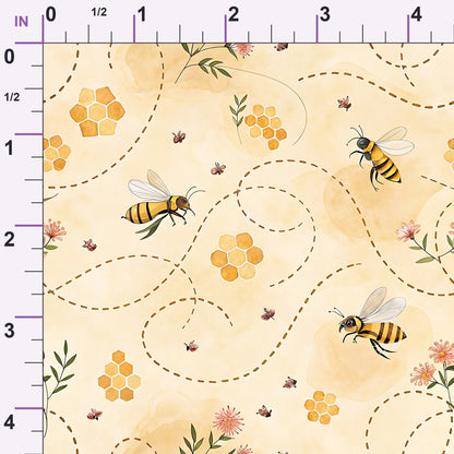 Nectar Meadow Pattern 8 Minky Fabric
