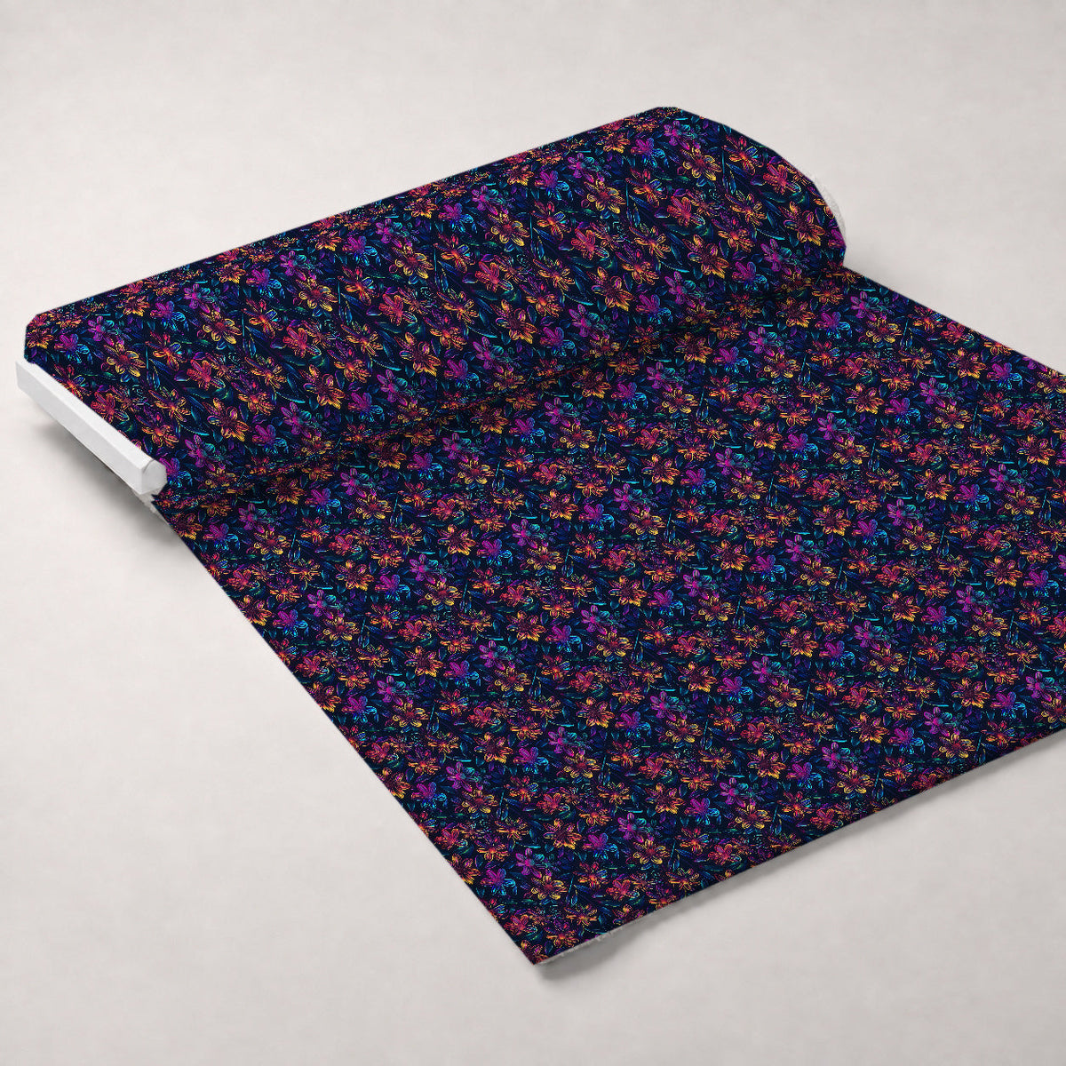 Neon Daisy Pattern 2 Minky Fabric
