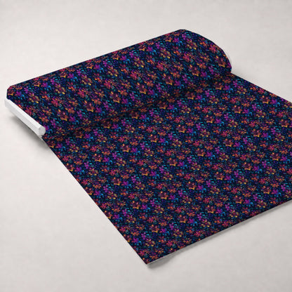 Neon Daisy Pattern 2 Minky Fabric