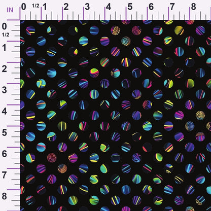 Neon Daisy Pattern 22 Minky Fabric