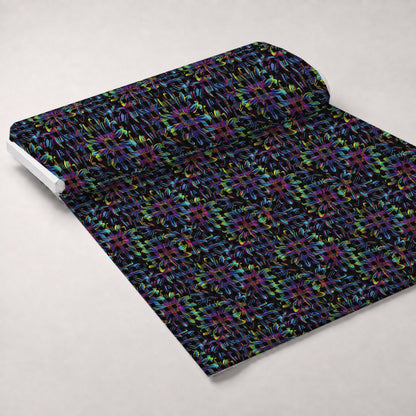 Neon Daisy Pattern 25 Minky Fabric