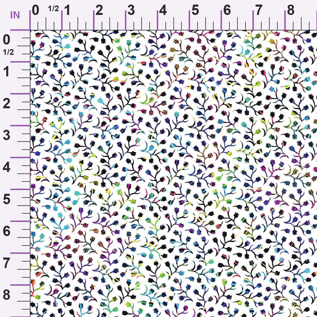 Neon Daisy Pattern 28 Minky Fabric