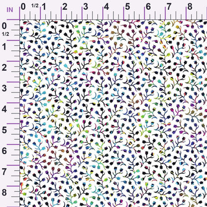 Neon Daisy Pattern 28 Minky Fabric