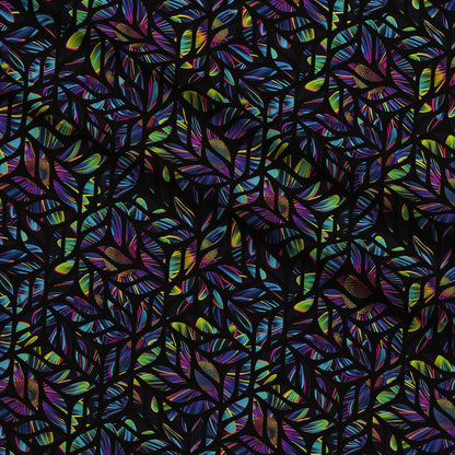 Neon Daisy Pattern 29 Minky Fabric