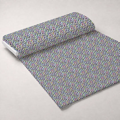 Neon Daisy Pattern 30 Minky Fabric