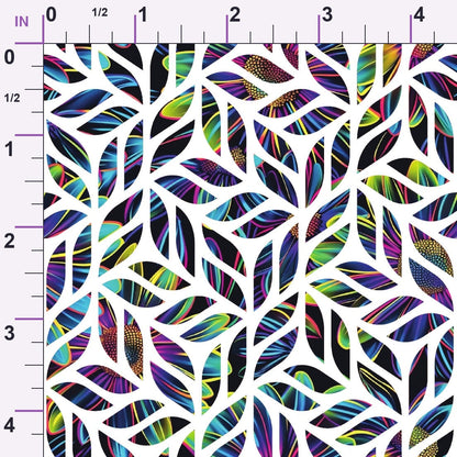 Neon Daisy Pattern 30 Minky Fabric