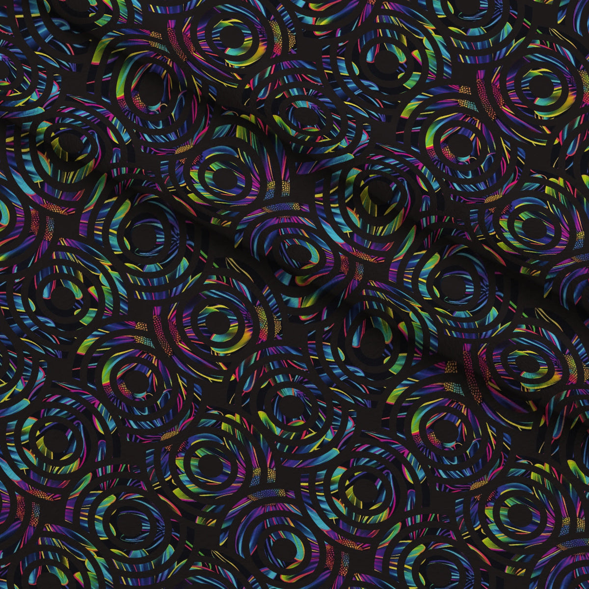 Neon Daisy Pattern 35 Minky Fabric