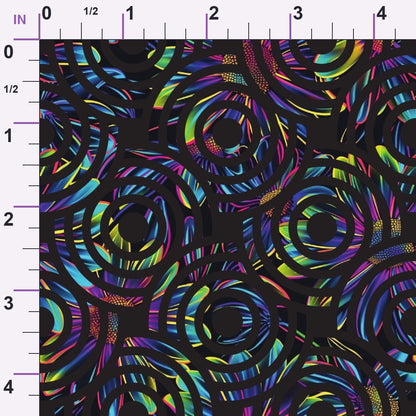 Neon Daisy Pattern 35 Minky Fabric