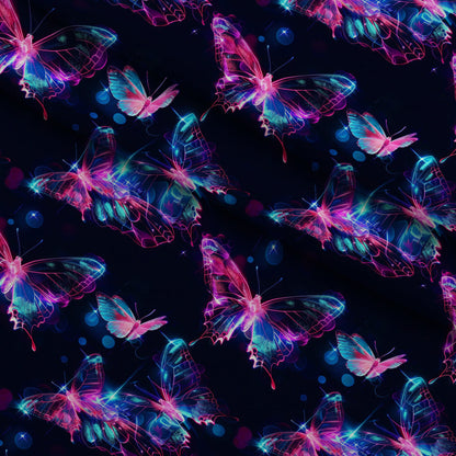 Neon Flutter Pattern 1 Minky Fabric