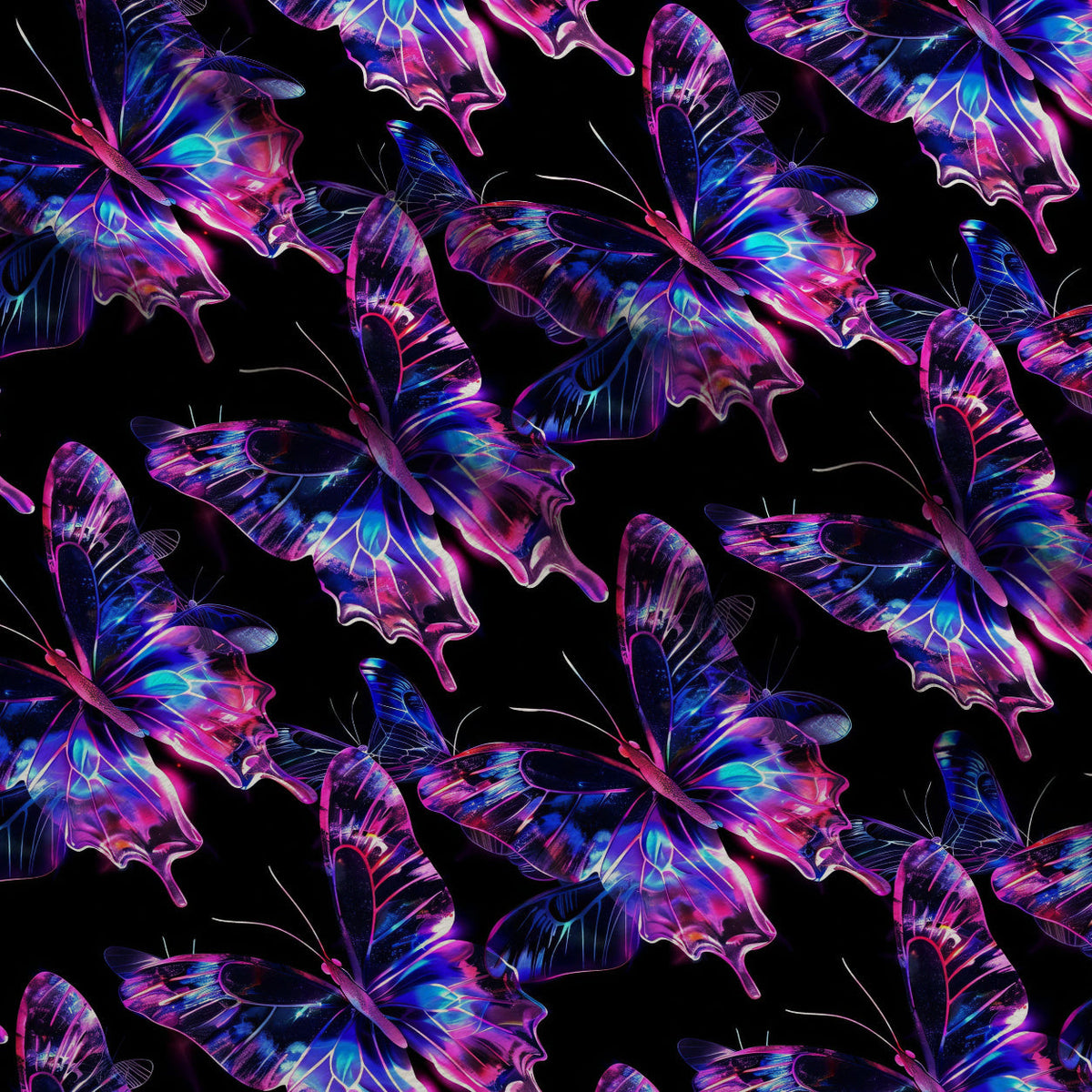 Neon Flutter Pattern 11 Minky Fabric
