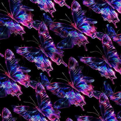 Neon Flutter Pattern 11 Minky Fabric