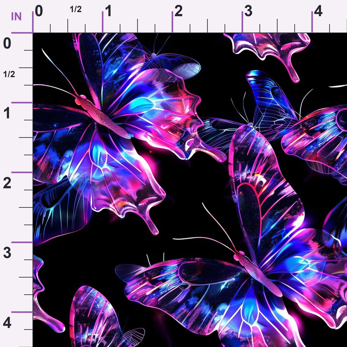 Neon Flutter Pattern 11 Minky Fabric