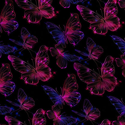 Neon Flutter Pattern 12 Minky Fabric