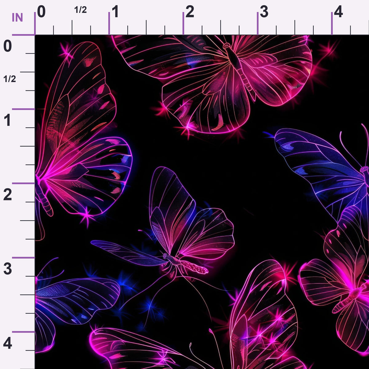 Neon Flutter Pattern 12 Minky Fabric