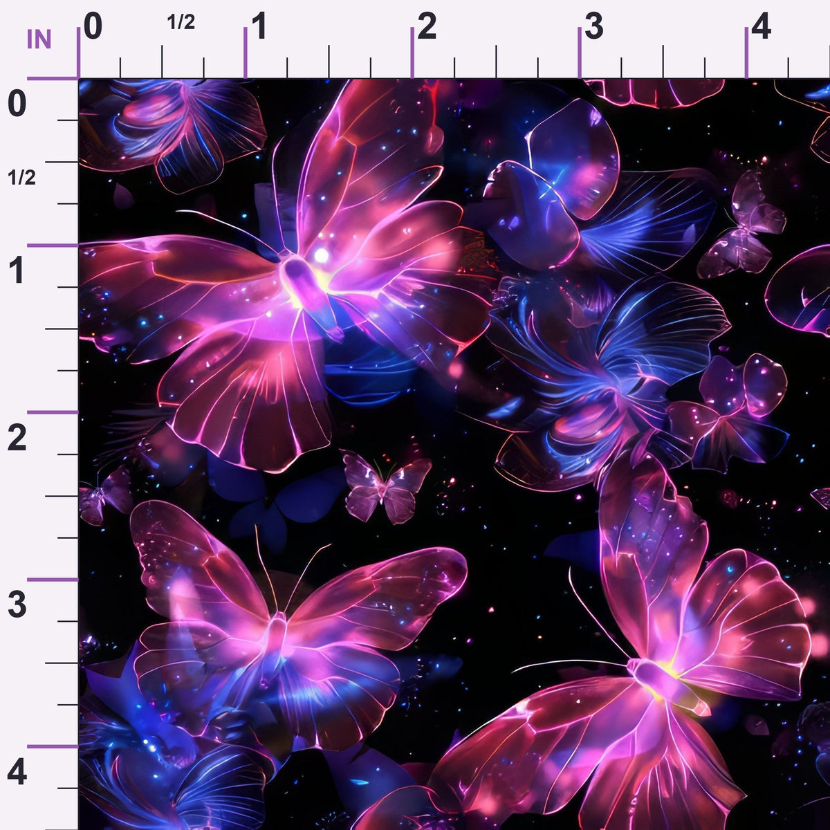 Neon Flutter Pattern 14 Minky Fabric