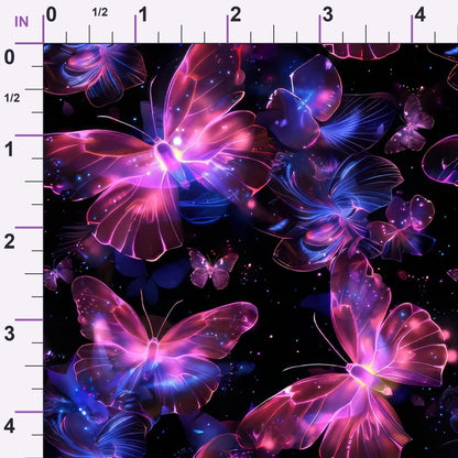 Neon Flutter Pattern 14 Minky Fabric