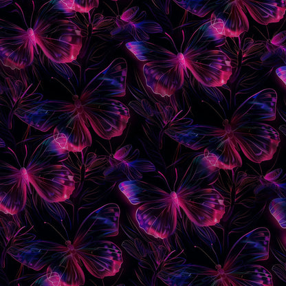 Neon Flutter Pattern 17 Minky Fabric