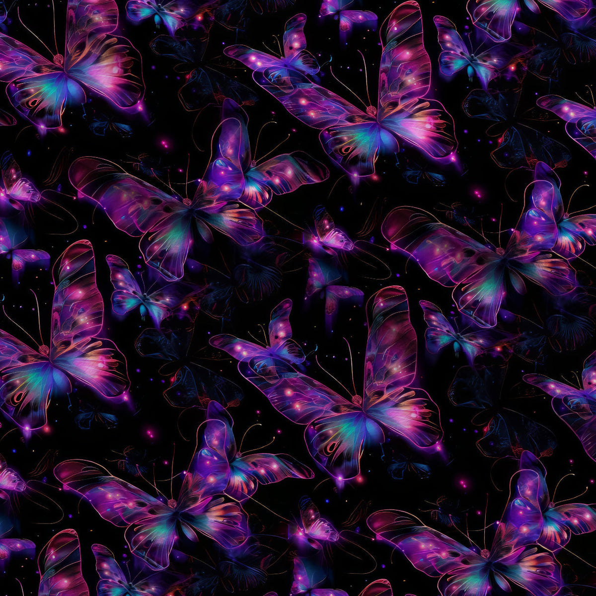 Neon Flutter Pattern 18 Minky Fabric