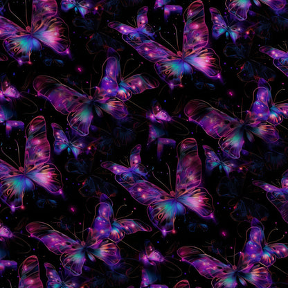 Neon Flutter Pattern 18 Minky Fabric