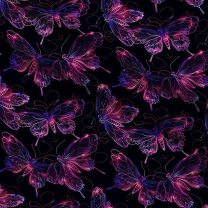 Neon Flutter Pattern 2 Minky Fabric