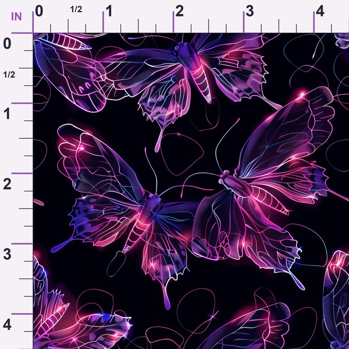 Neon Flutter Pattern 2 Minky Fabric