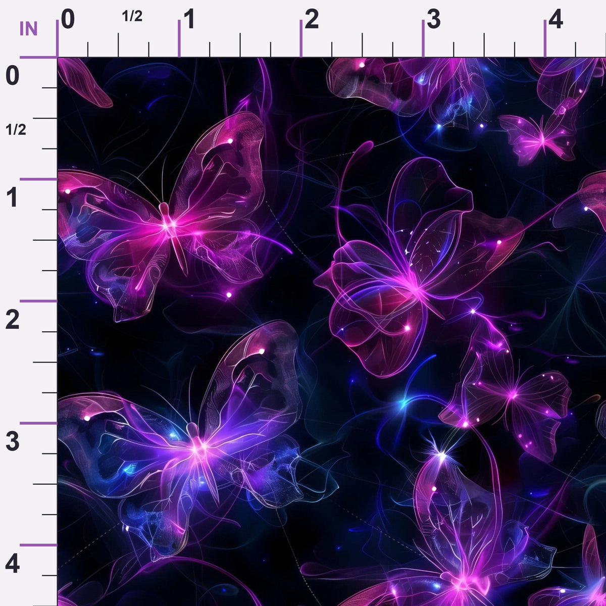 Neon Flutter Pattern 4 Minky Fabric