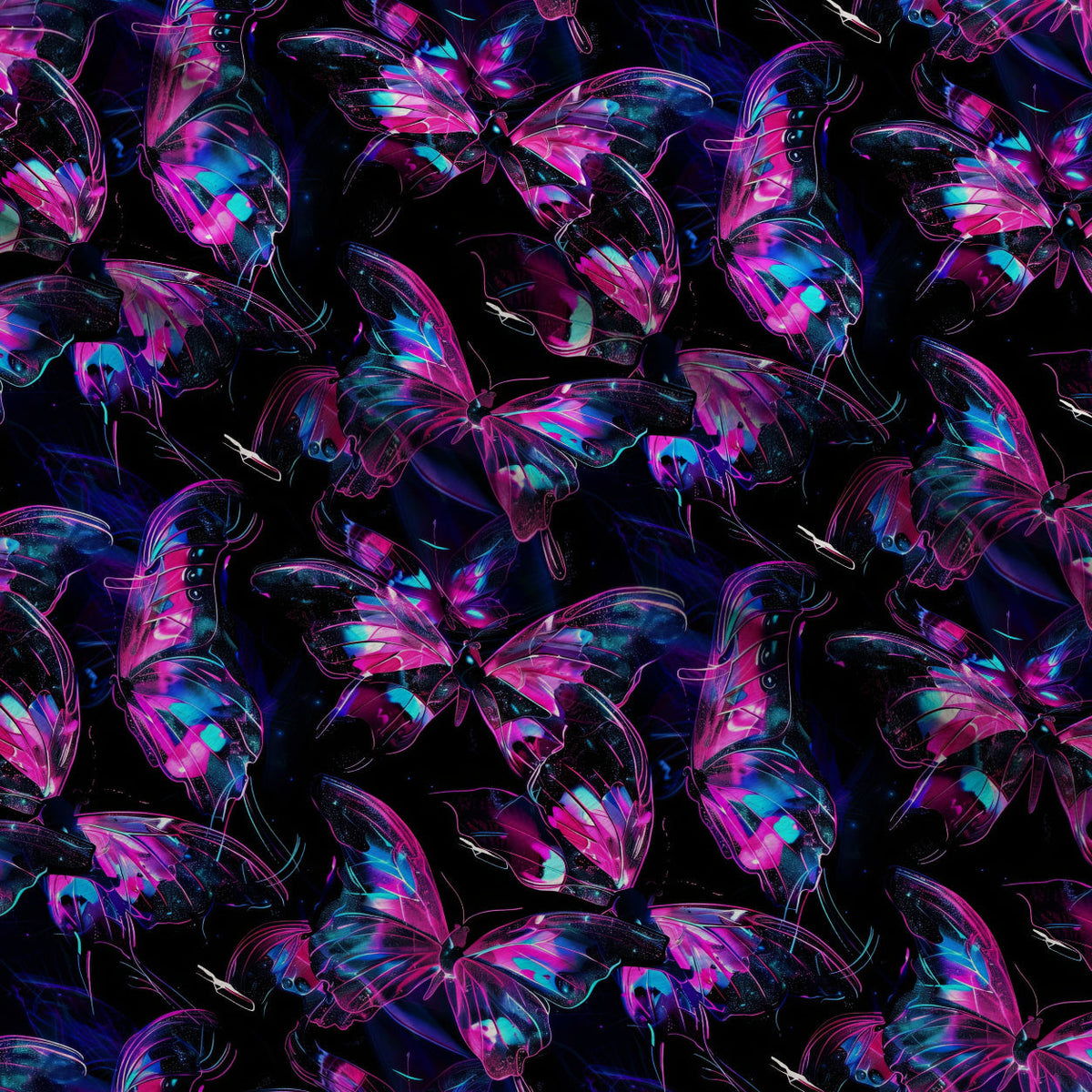 Neon Flutter Pattern 5 Minky Fabric